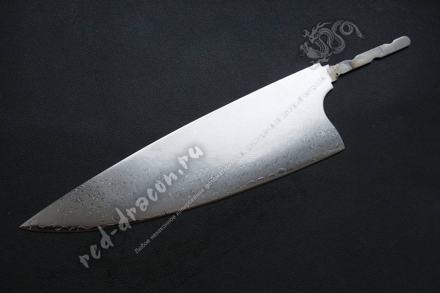 Клинок для кухонного ножа 67-слоев дамасской Стали  из Японии  "DIY11"